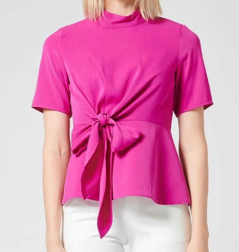 Magenta Peplum Top