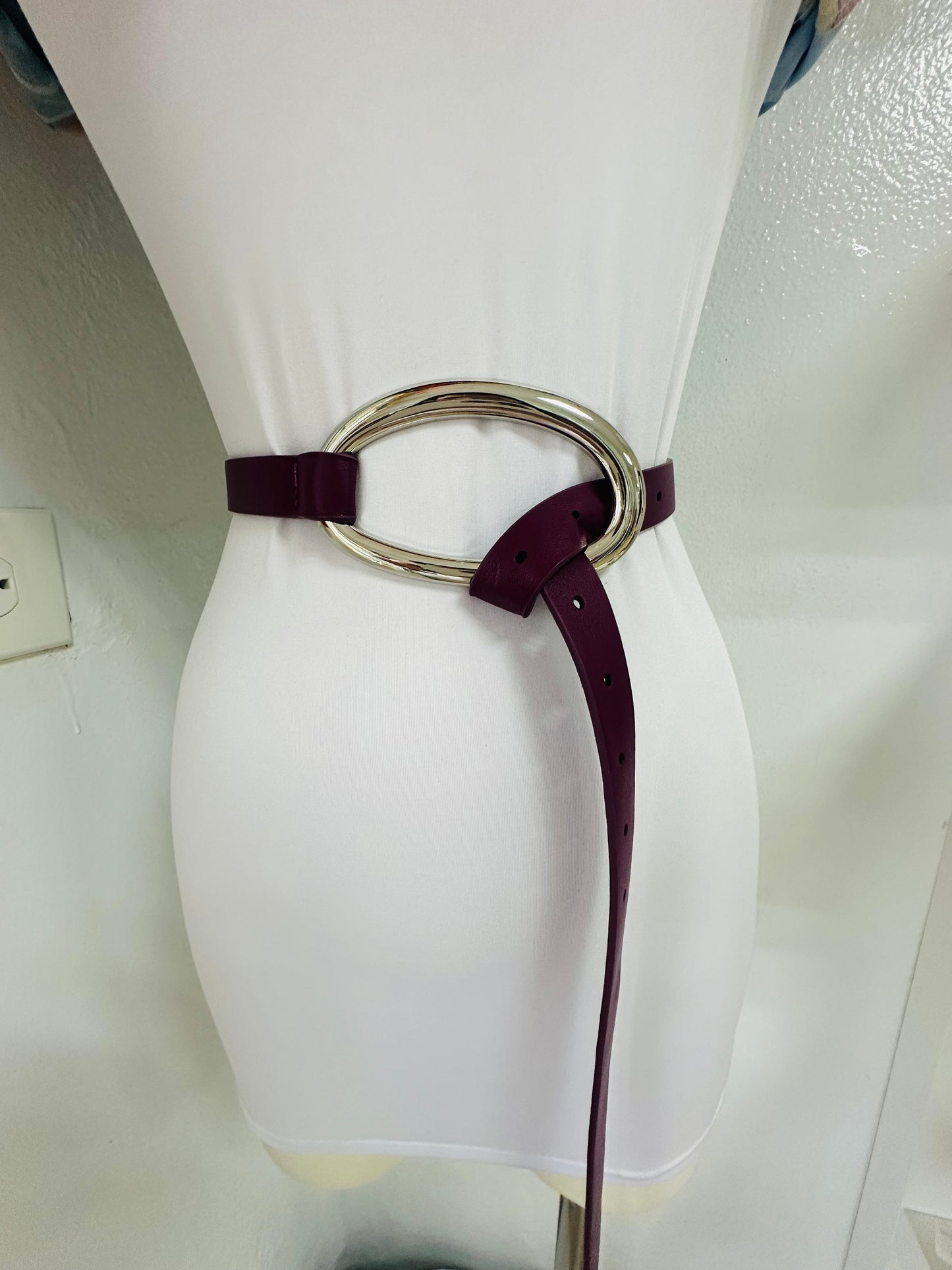 Wine Tie Looped Rope Belt