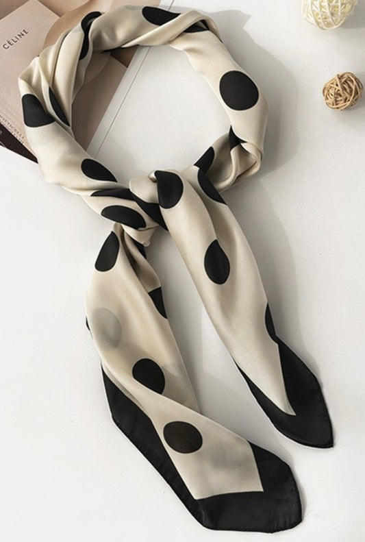 Gray Polka Dots Scarf