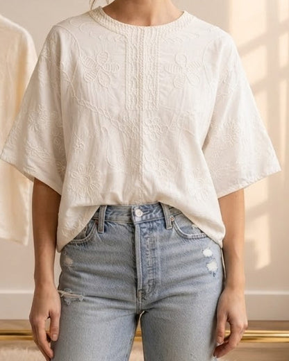 Celeste Embroidery Top