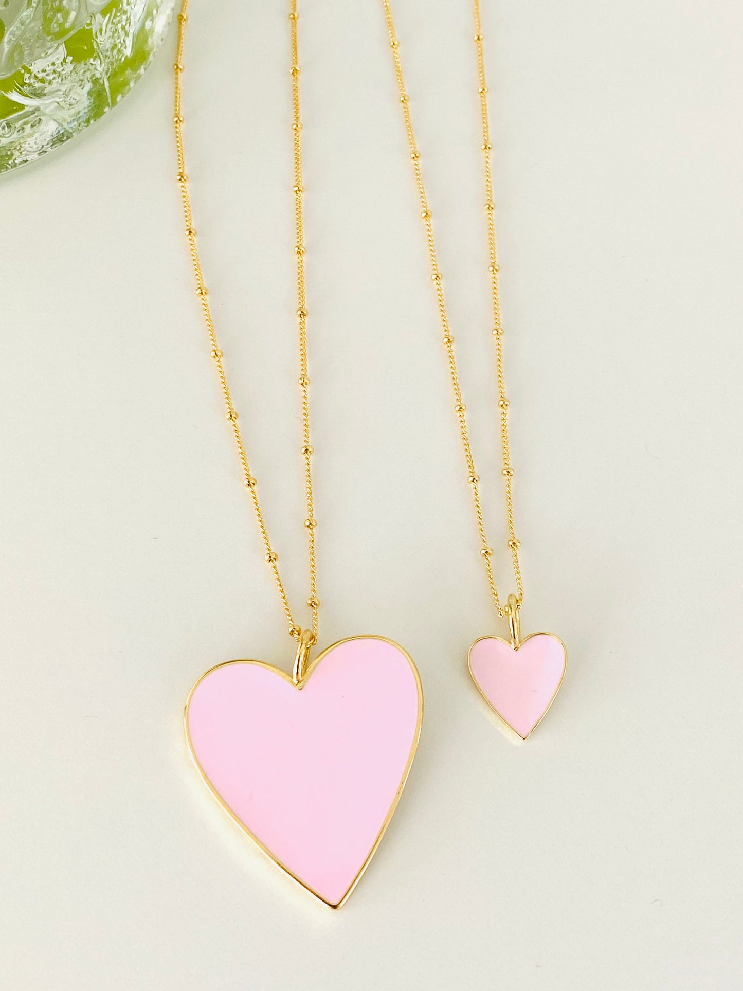 MOM & DAUGHTER HEART NECKLACE