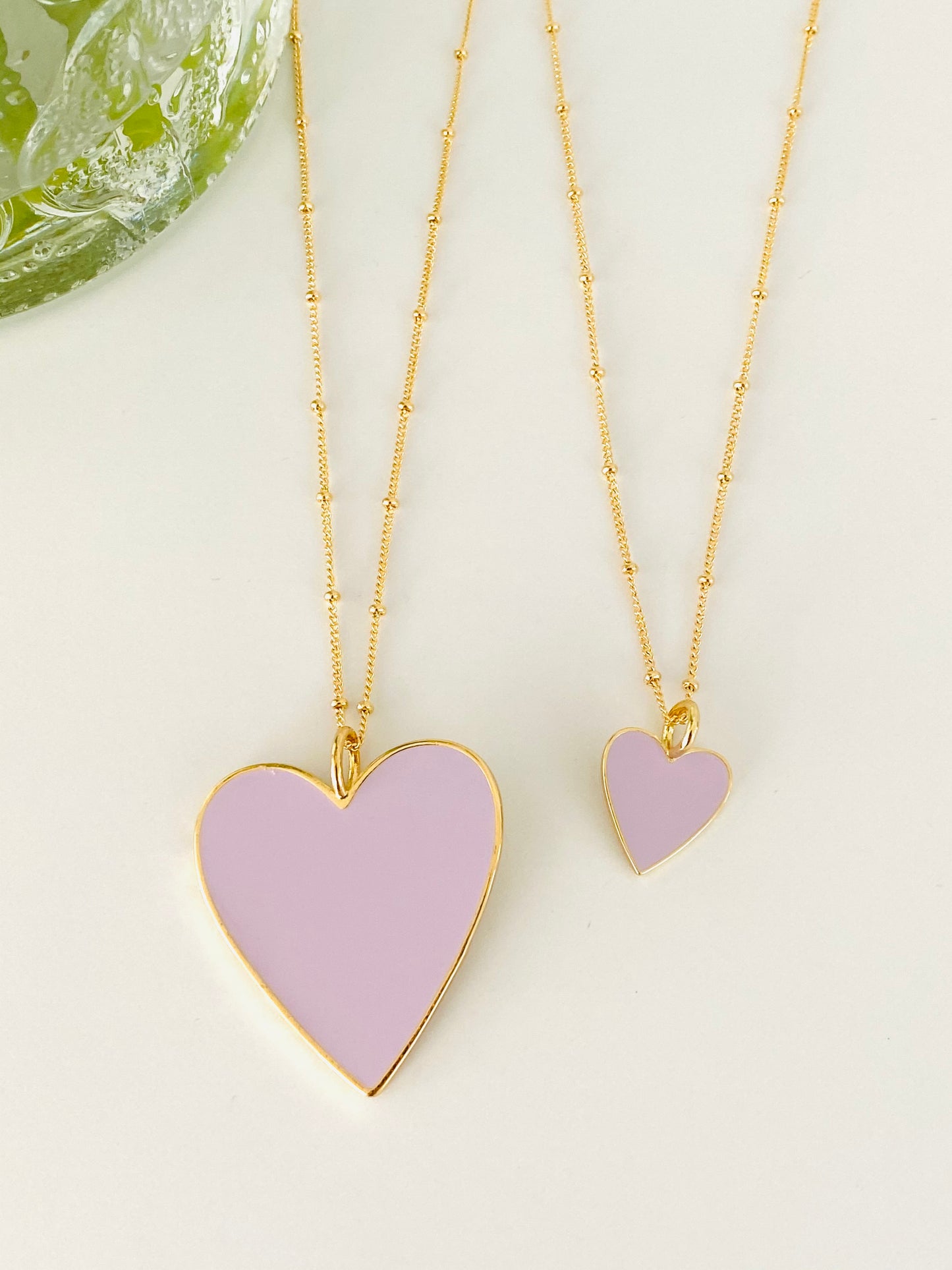 MOM & DAUGHTER HEART NECKLACE