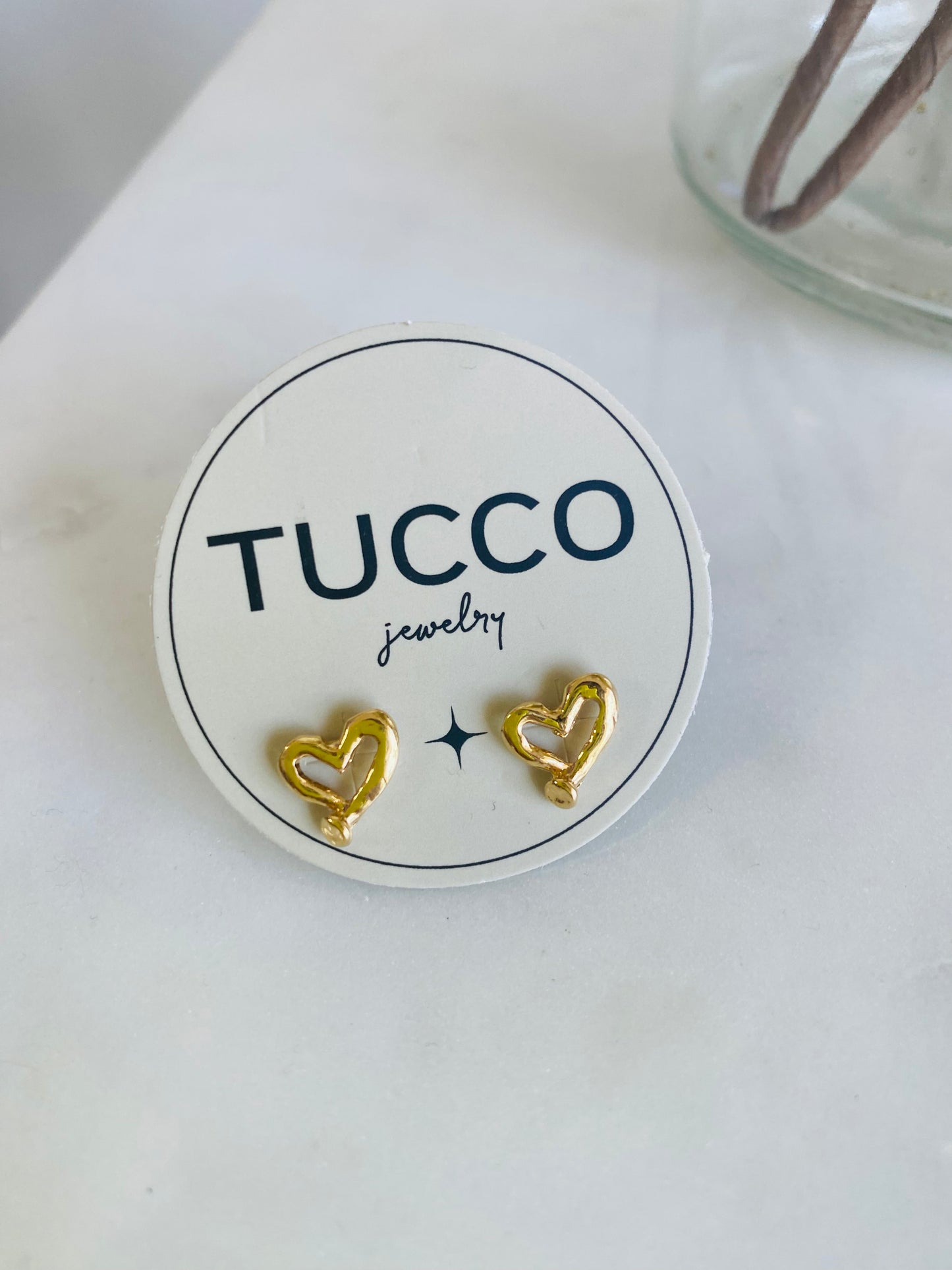 Tucco Hearts Stud  Earrings