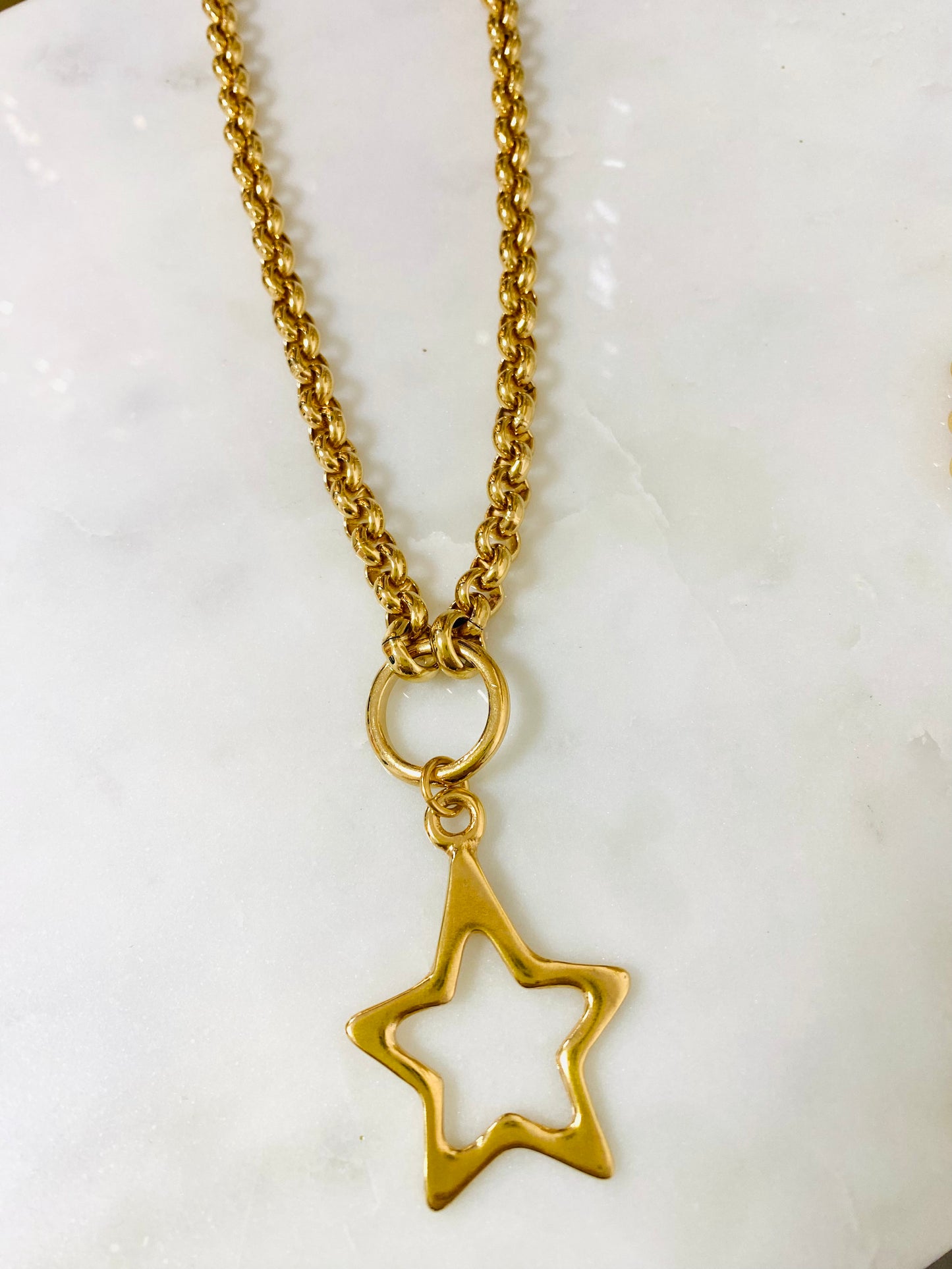 Gold  Star Necklace