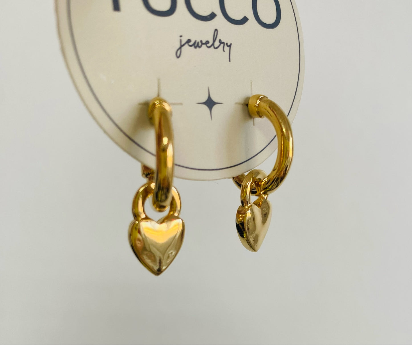 Tucco Heart Charm Earrings